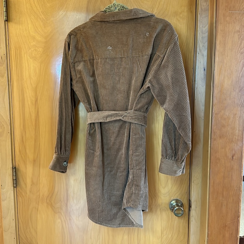 Brown corduroy dress - Picture 2 of 3